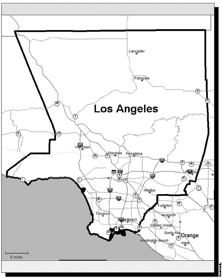 Service Area Map L.A. Care Covered TM Services Areas Questions? Call L.