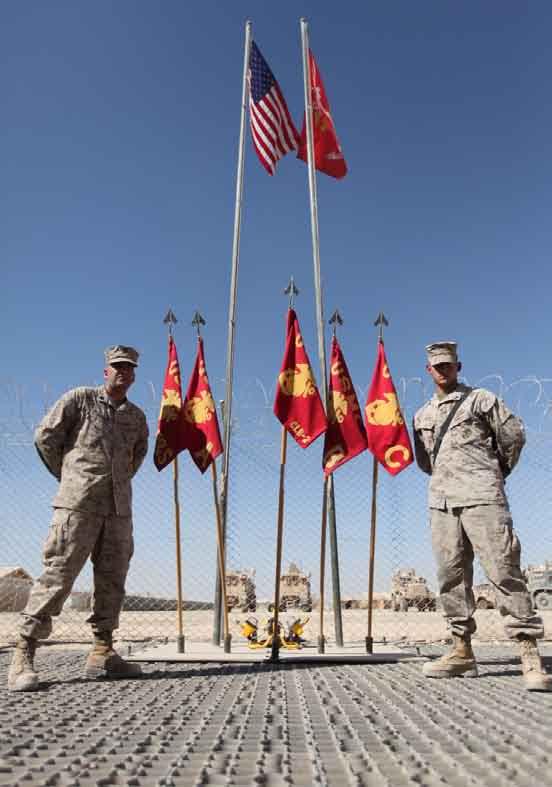 Deployed Marines keep patriotism high in Afghanistan Cpl.
