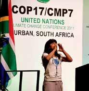 UNDERGRADUATES IN ACTION A Young Voice Challenges the Climate Summit Where is the courage in this room?