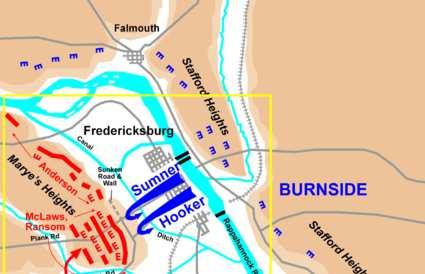 Burnside was fired, Southern victory.