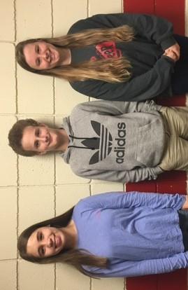 December- Preston Ray (pictured middle) January - Blakely Valentine (pictured left in photo) February - Paige Bordenkecher (pictured right in photo) O rangeburg County Community of Character held its