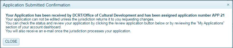 Submitting Your Completed Application Once you have completed all details of the application and uploaded all documents required to accompany the application, you are ready to submit your completed