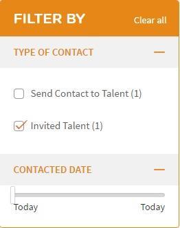 1. Example 2: To filter your Interview Invites by those who were contacted