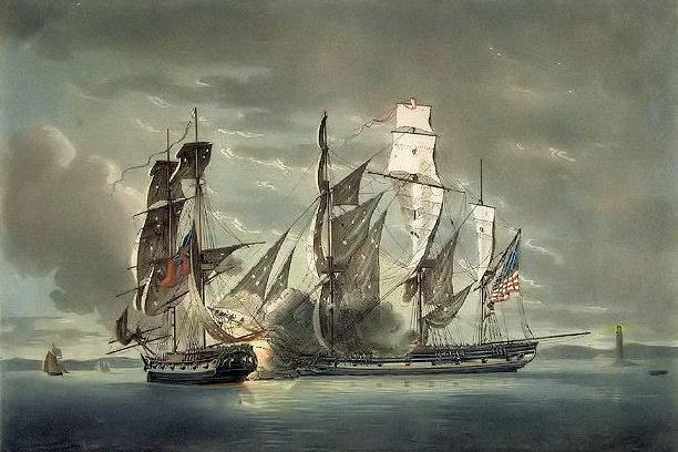 Privateer An armed, private ship that protected colonial ports. This painting is titled A View of His Majesty s Brigg Observer, Commanded by Lieut.