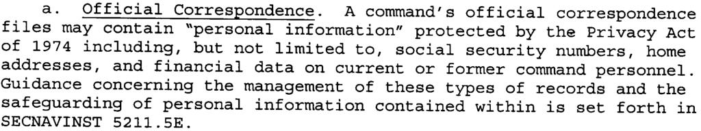 5. COMTRAWINGFIVEINST 5210.1 (b) Permanent files have "PERM," followed by the disposal action and date of disposal in all caps.