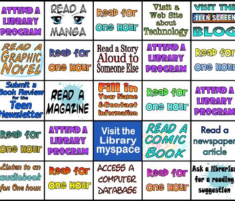 Adult Summer Reading Bingo Are you an adult who loves to read? Sign up for the Adult Summer Reading program at the!