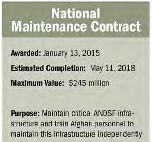 DOD s Oversight and Maintenance Contracts As part of DOD s effort to build and transfer U.S.