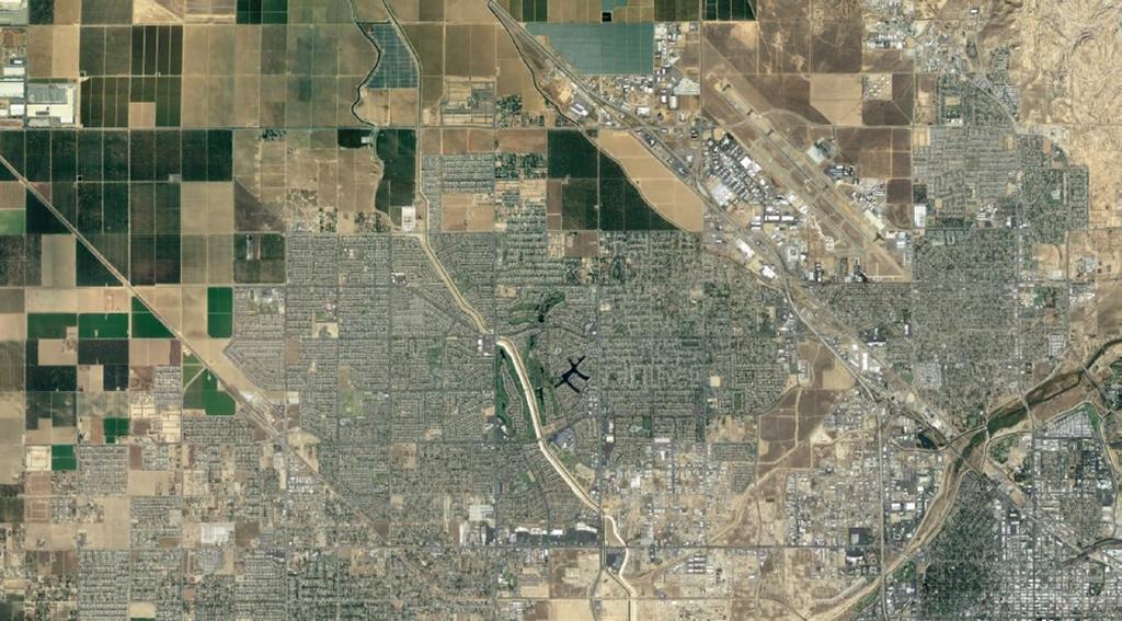 Google Earth The San Joaquin Valley s Blueprint and Greenprint offer a vision for more compact growth that protects critical farmland and open space.