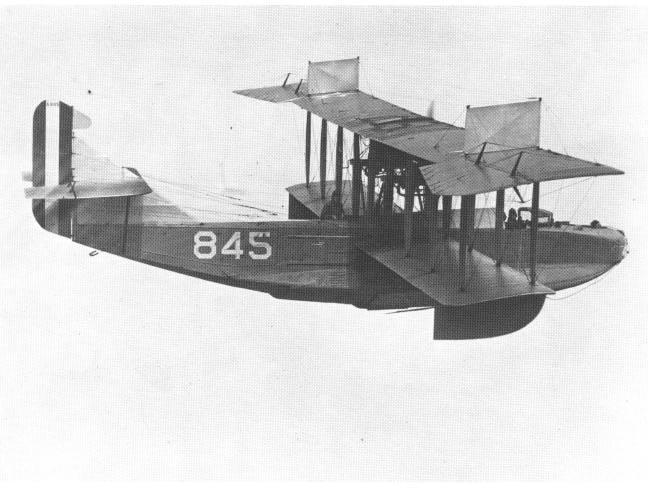 This 1918 Curtiss H-16 Navy Flying Boat was designed primarily for