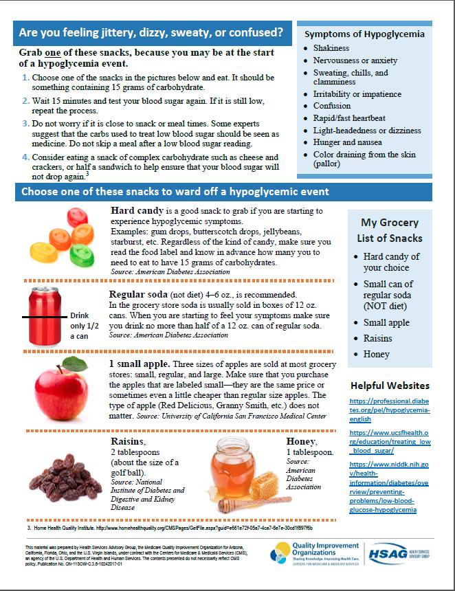 HRM Resource: Spotlight on Diabetic Hypoglycemia 1 https://www.hsag.