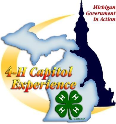4-H Capitol Experience April 16-18, 2019 Lansing, MI Registration $350 (based on previous year) $75 4-H member $150 Sanilac County 4-H Council $125 Sanilac County Farm Bureau 4-H members enrolled in