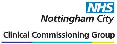 Commissioning Group (3) NHS Nottingham City Clinical
