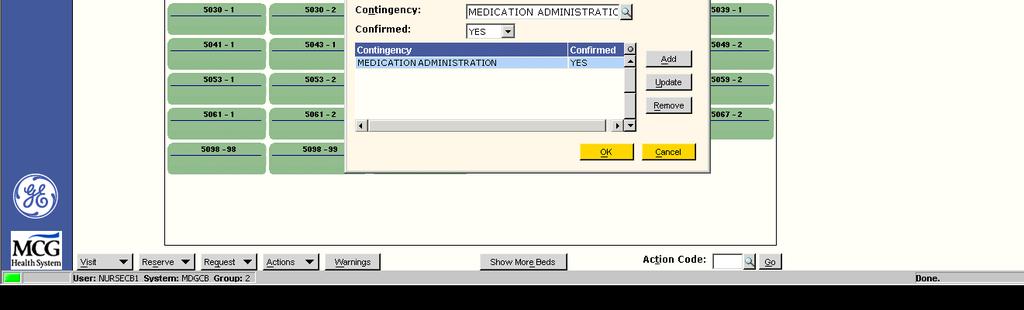 4. The Pending Discharge screen will display. Complete the fields appropriate. Date and Time should be entered.