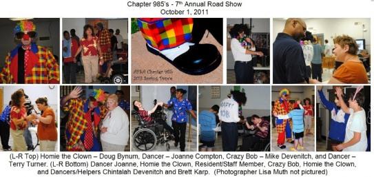 This 7 th annual event for 2011 was our second year to make the event a road trip to the homes rather than have the residents bused in by their staffs.