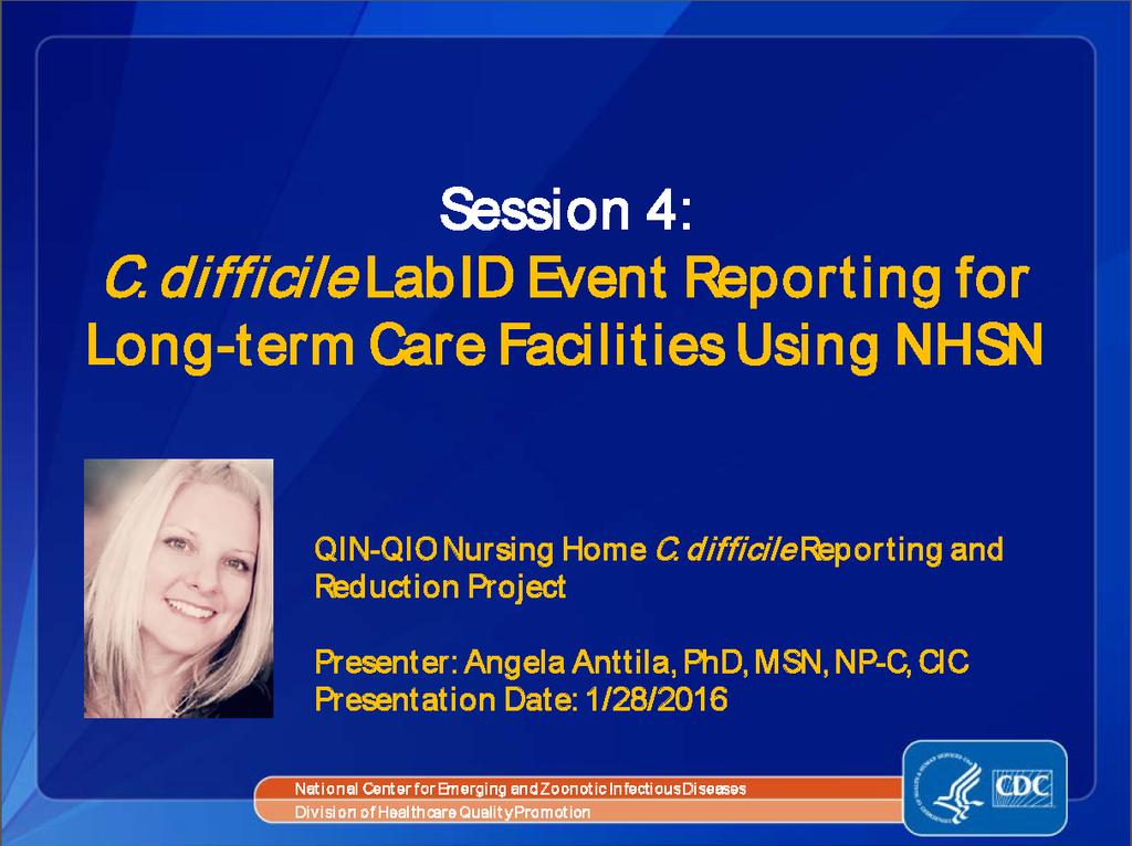 View the full presentation on the CDC website: http://www.cdc.