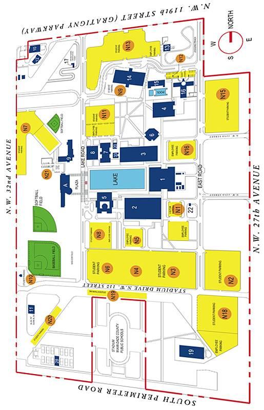 South Florida Regional Science and Engineering Fair Locations at a Glance Miami Dade College, North Campus, Science Complex 11380 NW 27 Ave, Miami, 33167 Please note the directional legend for the