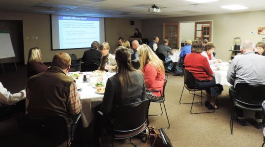 Our Community Conversations Over two dozen people attended, including leaders in: healthcare, finance,