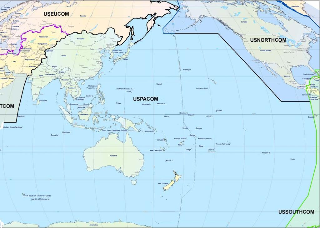 21 st Century Defense In SECDEF s 5 January 2012 new strategic guidance, the US 21 st Century Defense will emphasize the PACOM Area of Focus.