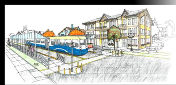 Land Use Strategies CENTRAL CITY LINE Adpt new Cmprehensive Plan plicies encuraging transitsupprted develpment Develp a Transit Overlay District that addresses parking, incentives, and design