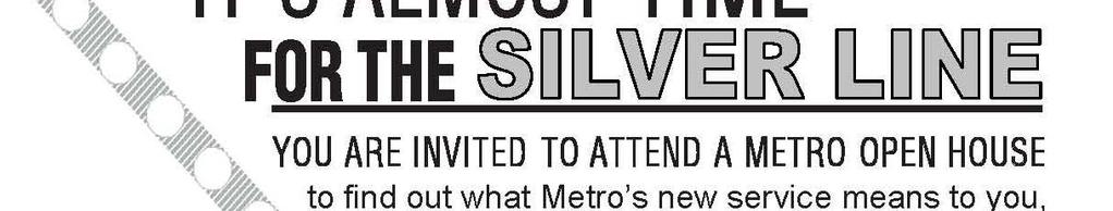 Silver Line Public Involvement Open Houses