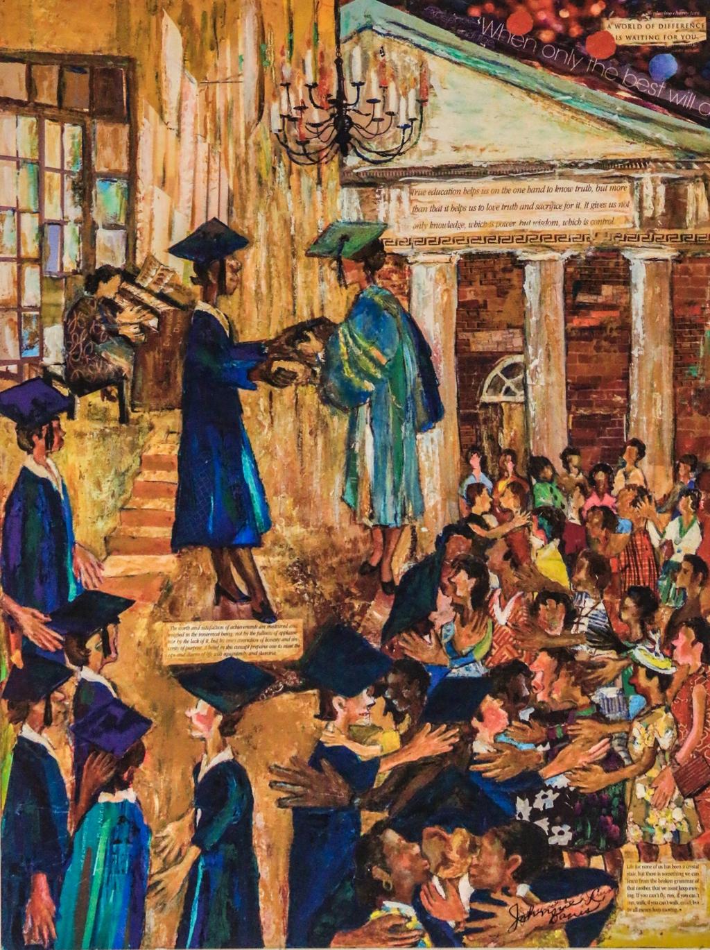 Graduation Spelman Seminary for Girls and Women issued its first high school diplomas in 1887. The seminary officially became Spelman College, a four-year liberal arts institution in 1924.