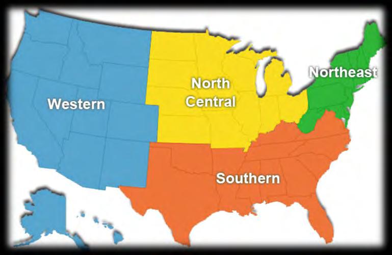 Regional Centers of Excellence A Social Ecological Approach One National Dietary Guidelines for Americans, 2010 Four Regional Centers: One in each NIFA region North Central Region Purdue University
