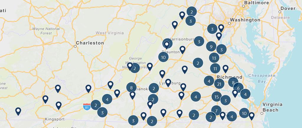 208 Sites of 100 AC or Greater THE VIRGINIA BUSINESS-READY SITES PROGRAM (VBRSP) HAS TWO COMPONENTS: CHARACTERIZATION AND DEVELOPMENT Characterization Purpose: Assess existing levels of readiness and