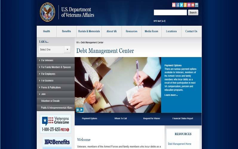 VA Debt Management Center Works with veterans