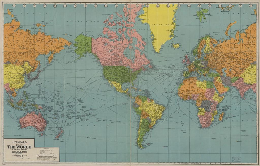 Map of the World, 1942 Library of Congress Activity: The Calculus