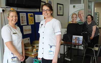May Dermatology staff nurses Aisling O Shaughnessy and Alma Hourigan with registered advanced nurse practitioner, dermatology, Sheila Ryan, spread the word on sun awareness at Nenagh Hospital.