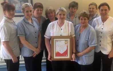 August Catering and other staff at Croom Hospital with the Irish Heart Foundation Happy Heart Healthy Eating Gold Award: Suzanne Reidy, acting chef; Helen Scully; Noreen Fitzgerald; Mary Russell,