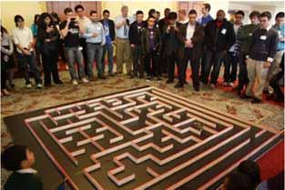 specified maze in the shortest time.