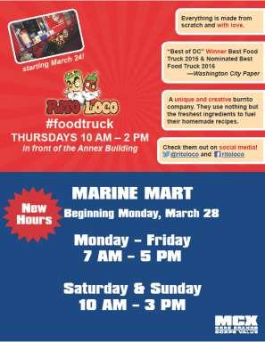 Gibran Leon CHECK IT OUT: FOOD TRUCK & MBW GIFT SHOP Why the gift shop? All Gift Shop profits go directly to the Birthday Ball Fund to support our Marines attending the annual celebration.