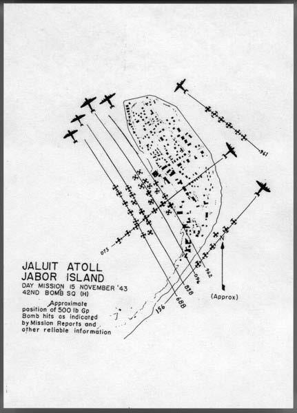 Bomb plot chart from November 15, 1943 mission.