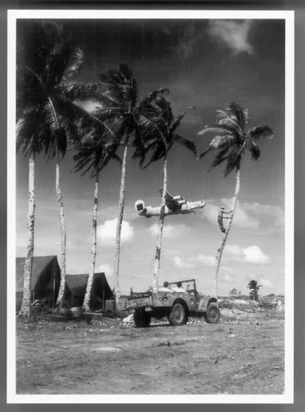 42nd Squadron B-24 takes off from Guam National