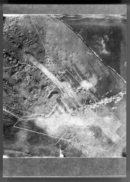 Bomb train explodes across runways, Iwo Jima.