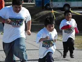 Fun Mile, is held on a fall Saturday afternoon at Luther Britt Park.