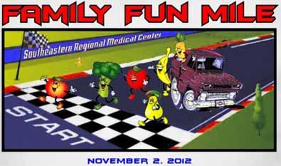 K-8 grade participants receive a free SRMC Family Fun Mile t-shirt and all