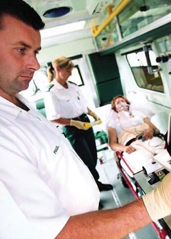 that 77 per cent of emergency calls result in an emergency patient journey usually to A&E.