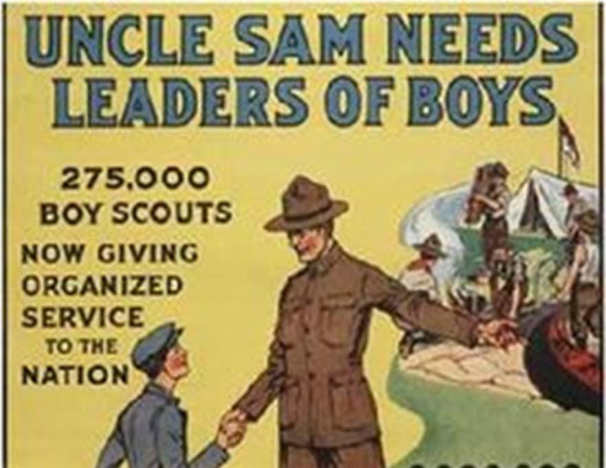United in Birth and Purpose; Shared History of National Security Service 1900s Pre World War I Germany & UK security dilemma 1908 Scouting movement began in UK 1910 BSA incorporated in USA 1914