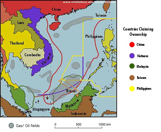 Territorial Dispute in the South China Sea China Philippines Vietnam Malaysia