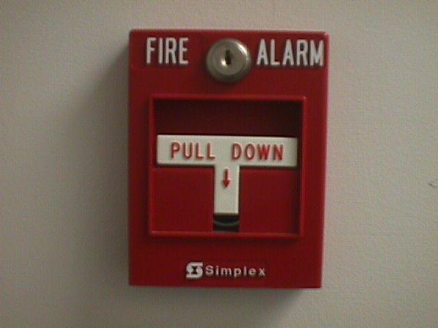Fire Alarm Pull Boxes Located near exits and stairwells