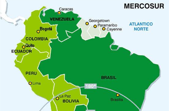 * Facts and figures Borders with 10 countries 50% of South America s