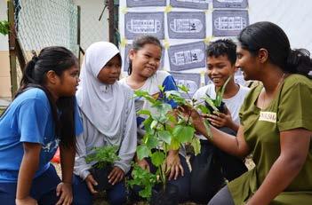 Love My School Fundraising Launches Initiatives supported by the Orang Asli Children s Education Fund Edible garden project, serving as an outdoor classroom for