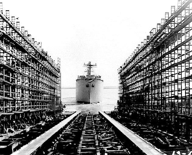 2. Liberty Ships a. basic cargo ship of WWII b.