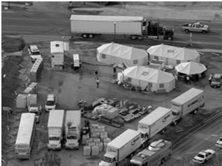 Full Team-Mobil Medical Unit 24 hours, 50 people, 50 Beds 2006-Hurricane Charlie-Punta