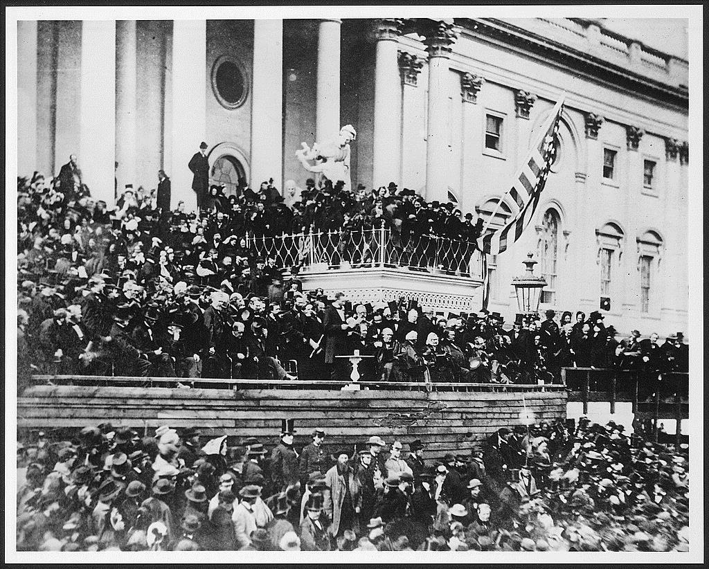Lincoln s Second Inaugural Lincoln addresses the crowd at his second