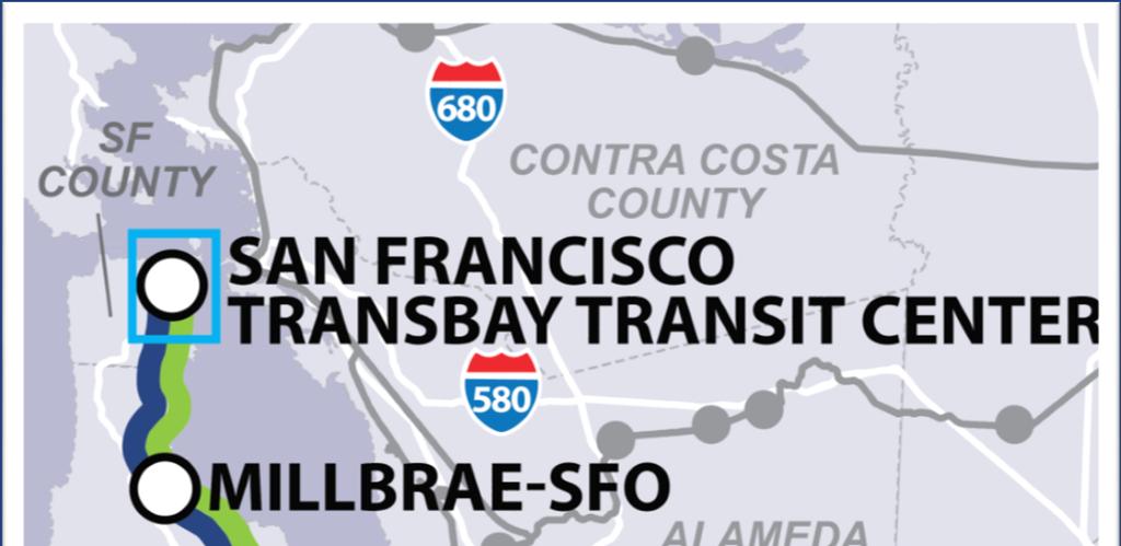 BLENDED SYSTEM: SAN FRANCISCO TO SAN JOSE 51-mile corridor