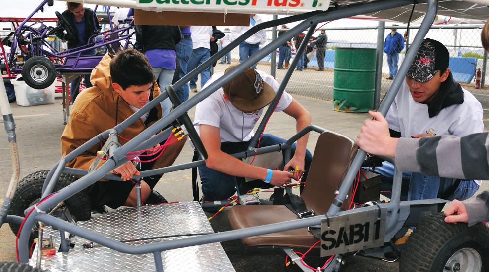 Building and racing a solar go-kart is a challenging task.