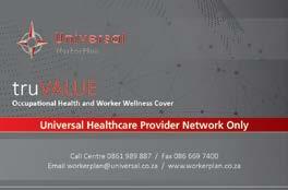Universal WorkerPlan options WorkerPlan offers three affordable, pre-packaged occupational health and worker wellness plans to meet the health and